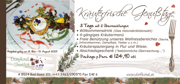 Angebot Genusstage